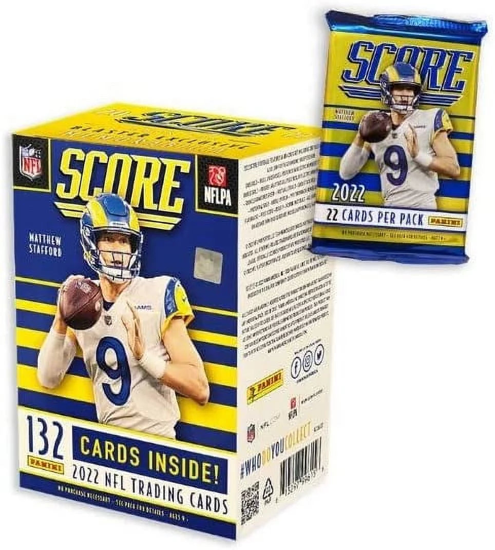 Nfl panini 2022 score football trading card blaster box (11 packs)