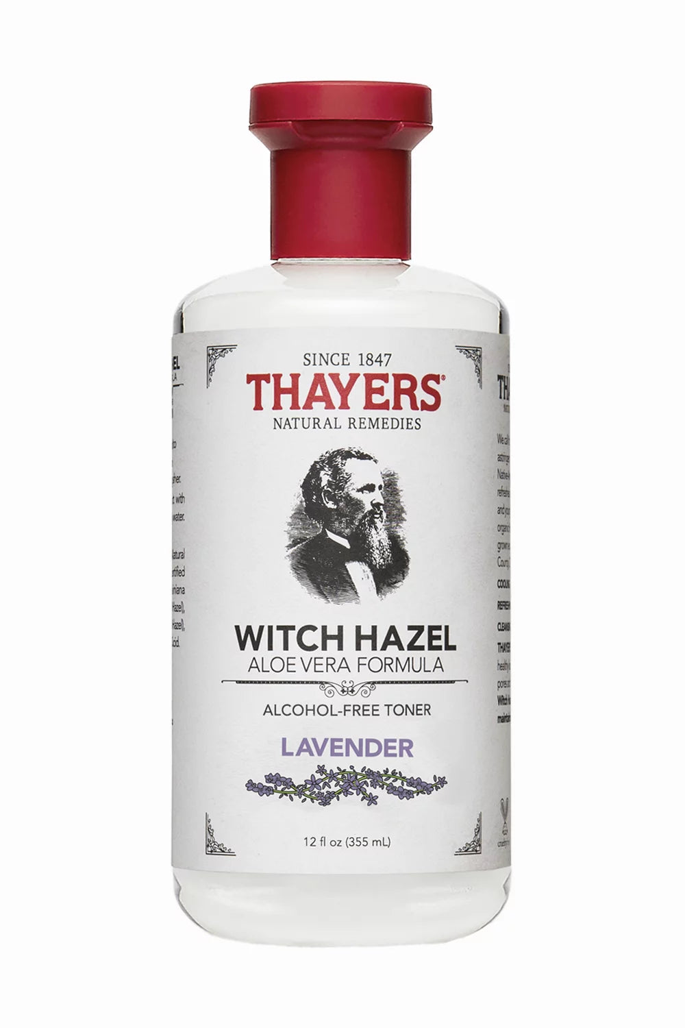 4 pack - thayers witch hazel aloe vera toner, lavender, 12 fl oz