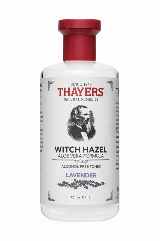 4 pack - thayers witch hazel aloe vera toner, lavender, 12 fl oz