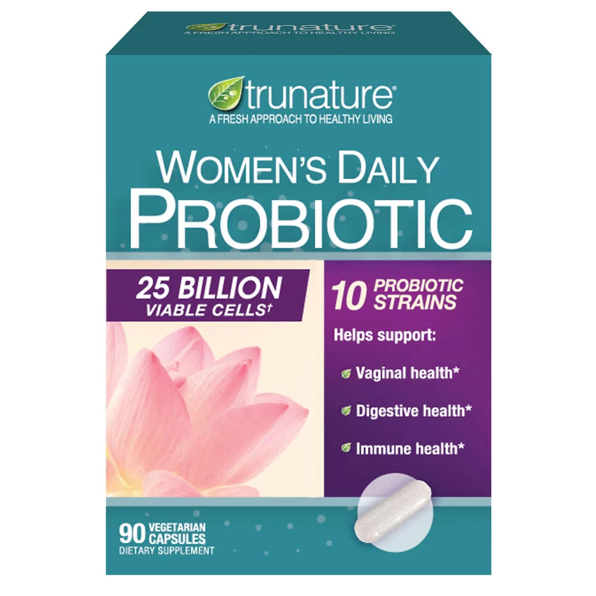 Trunature women's daily probiotic, 90 vegetarian capsules