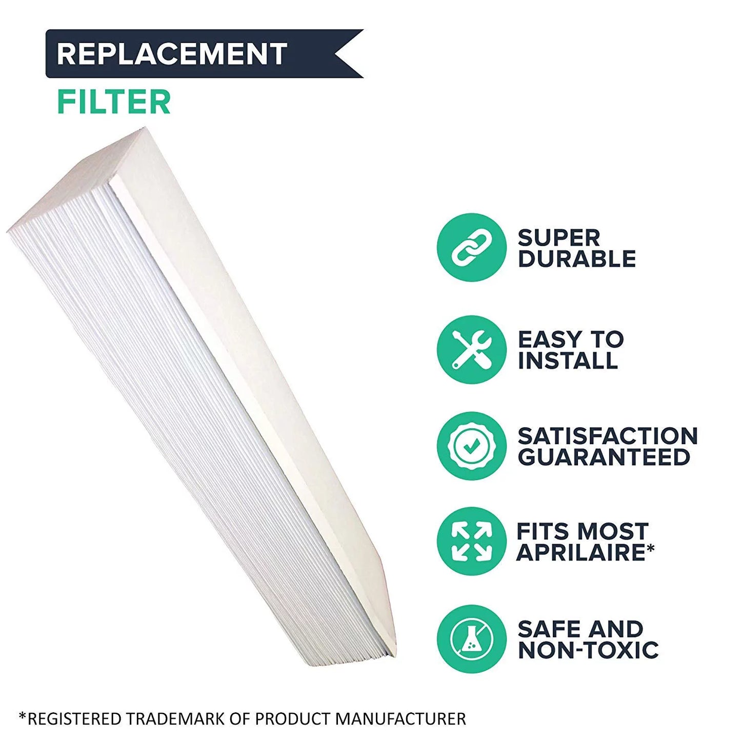 Crucial aprilaire replacement air purifier filter (set of 2)