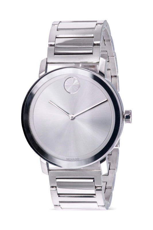 Movado bold evolution stainless steel unisex watch 3600724