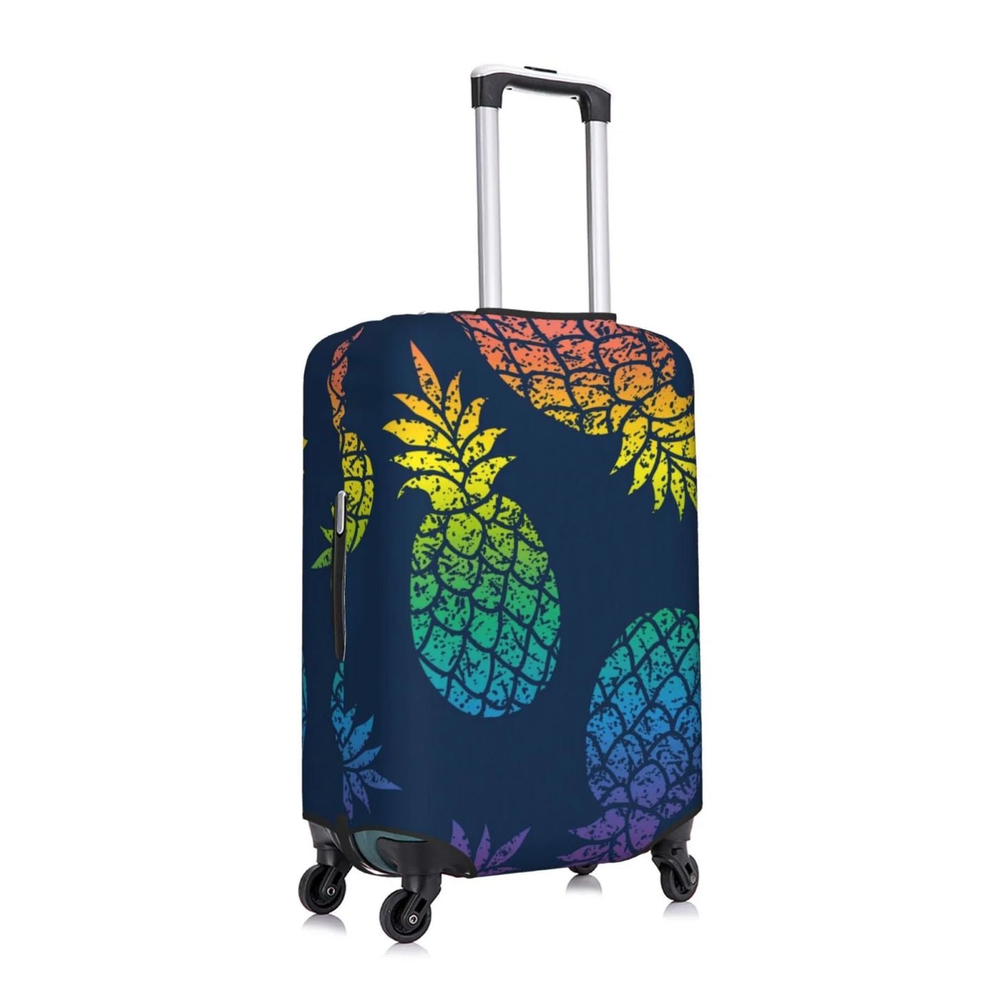 Ocsxa travel dust-proof suitcase cover abstract bright pineapple fruit retro print luggage cover protector for 18-32inch