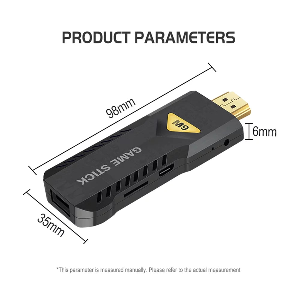 Anself game console 4k hdr tv stick with 3d denoising, anti-shake, 5g wifi compatible for ultimate gaming experience