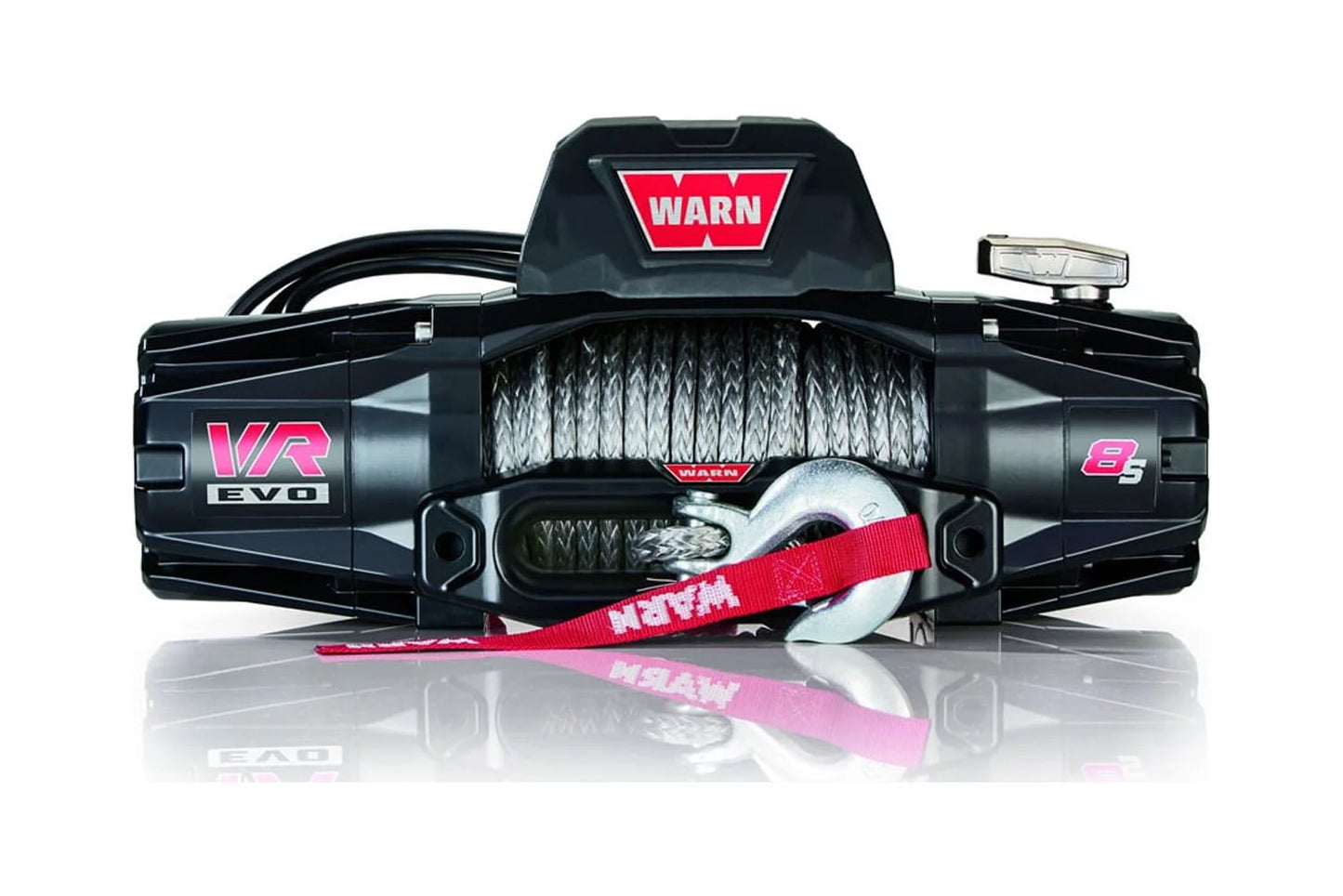 Warn - 103251 - vr evo 8-s standard duty 8,000lb winch with synthetic rope fits select: 1992-2008 ford f150, 1999-2013 chevrolet silverado