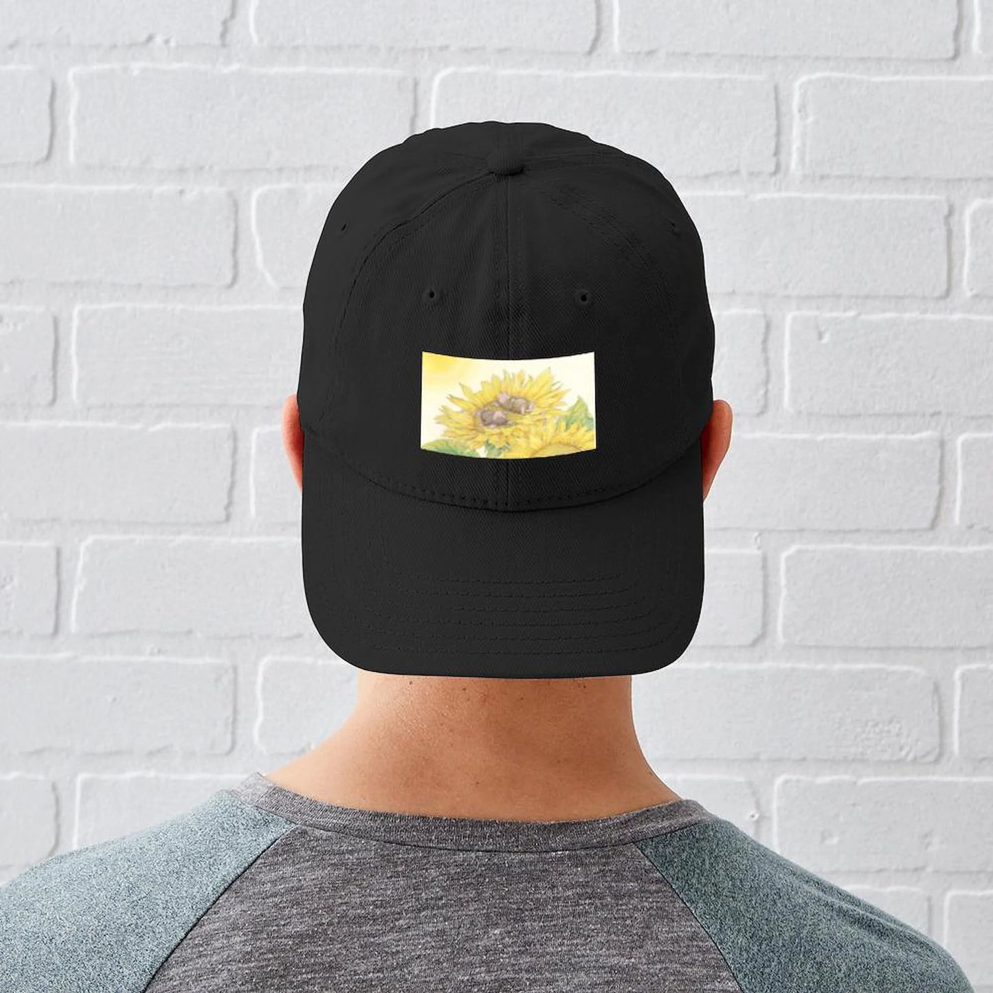 Cafepress - ray of sunshine baseball hat - printed adjustable cotton canvas black baseball hat