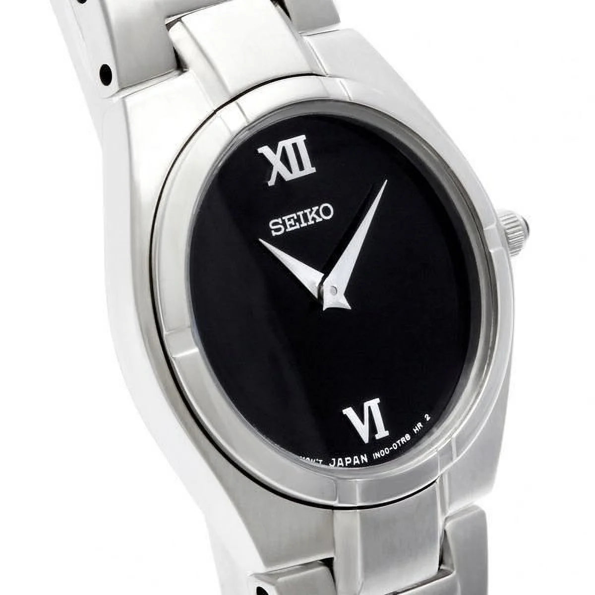 Seiko women's black dial bracelet watch sujd53