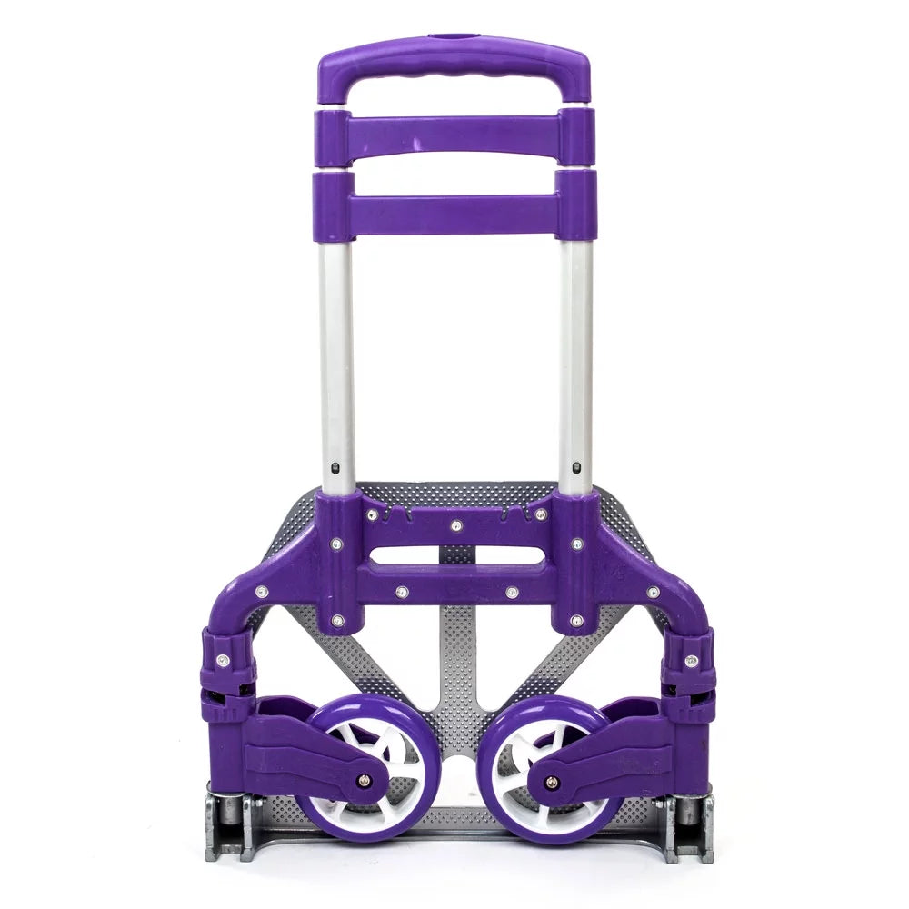 Portable aluminium cart folding dolly push truck hand collapsible trolley luggage