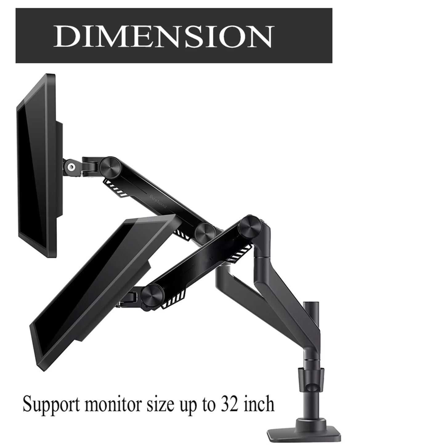 Premium dual monitor stand