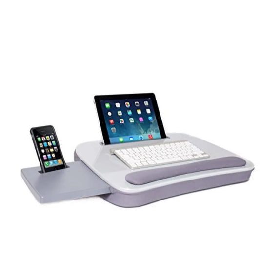 Sofia + sam multi-tasking memory foam lap desk - silver