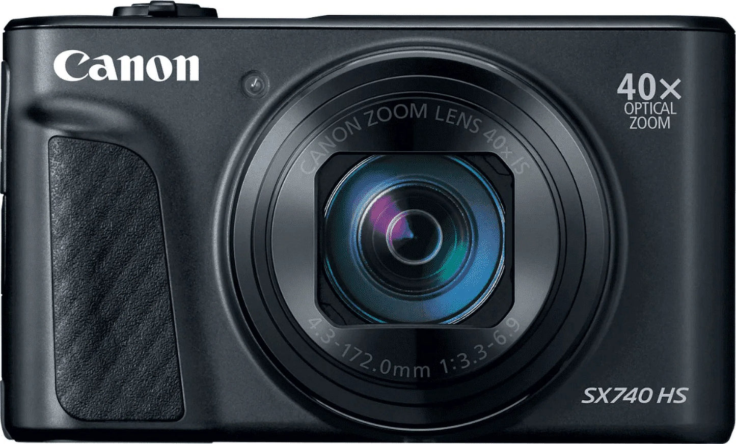 Restored canon 2955c001 powershot sx740 hs 20.3 mp digital camera, black (refurbished)