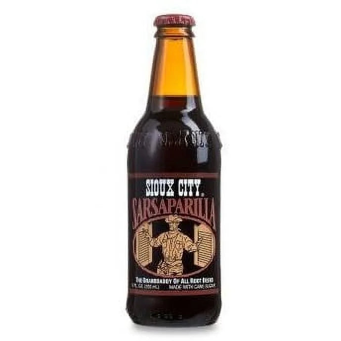 Sioux city sarsaparilla - 12 oz (24 glass bottles)