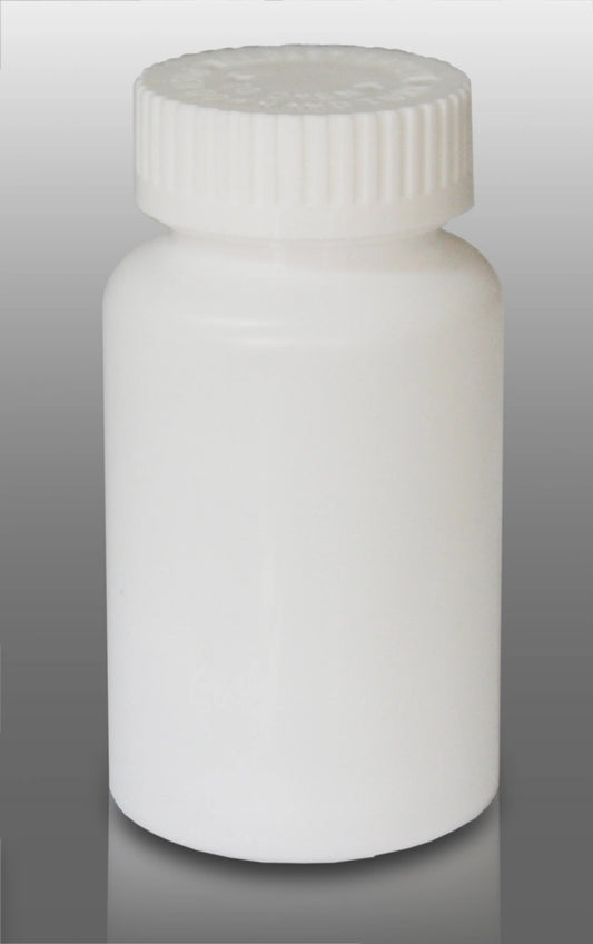 Pharmacy vials 11 dram white (qty. 300) child-resistant caps, mega-pro, caps included by sponix biorx