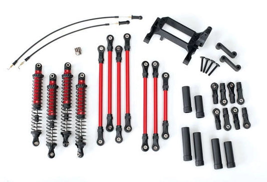 Traxxas trx-4 long arm lift kit, red 8140r