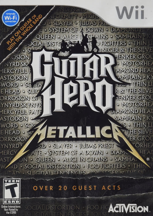 Guitar hero metallica - nintendo wii: unleash your inner rockstar with this epic music game!