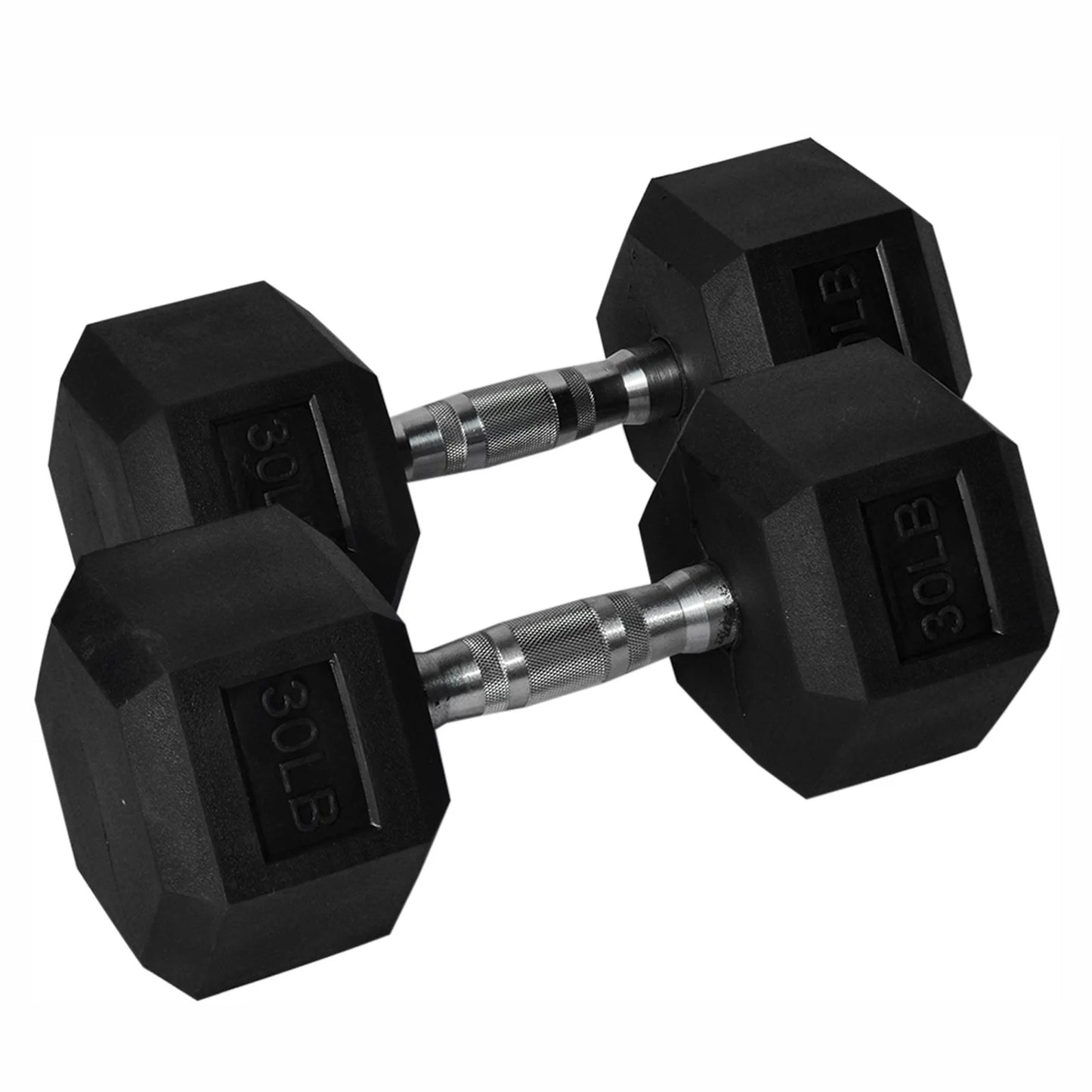 Atixel barbell set of 1 hex rubber dumbbell with metal handles pair of 1 heavy dumbbell