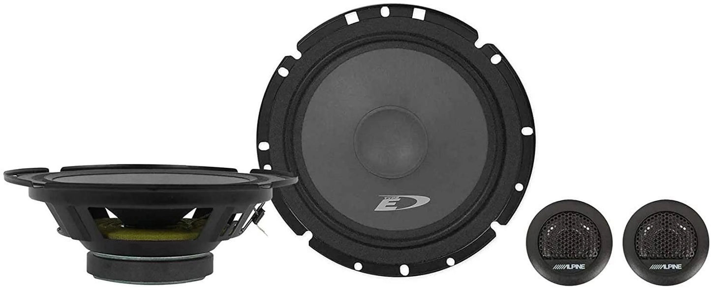 Alpine sxe-1751s 6.5 inch 6 1/2" 2-way car audio component speaker system