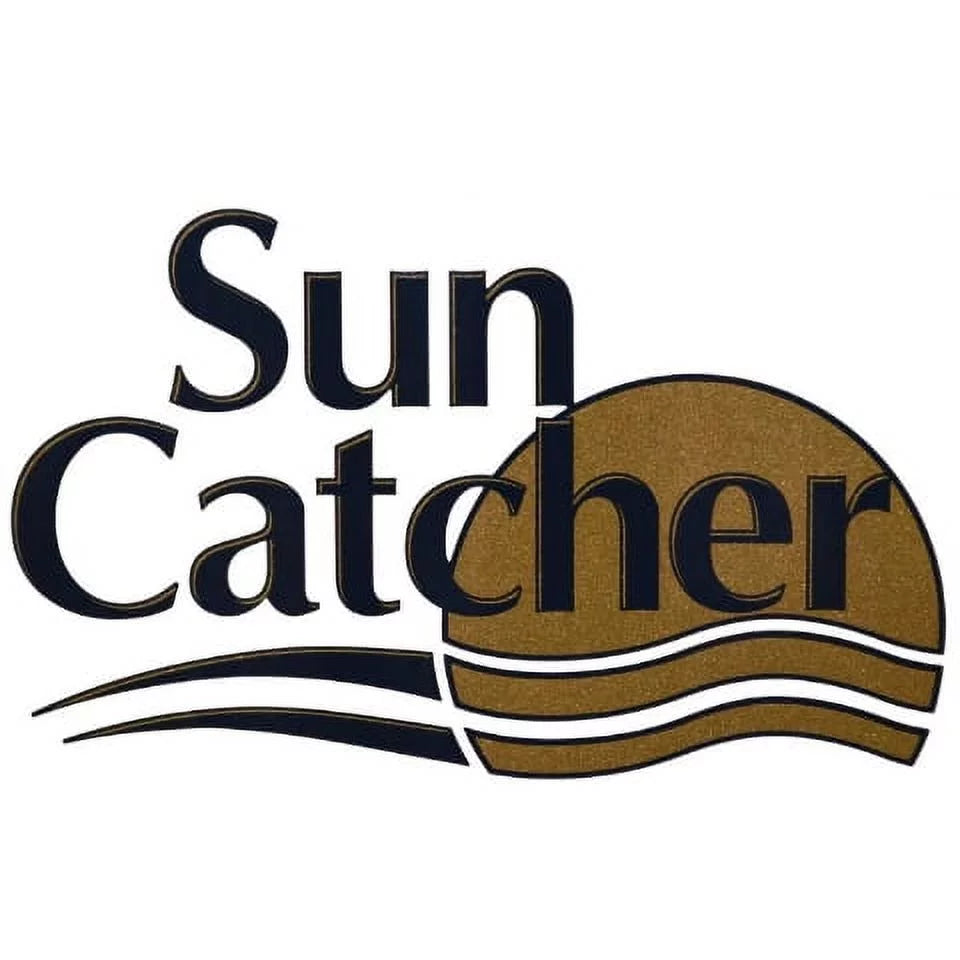 Suncatcher boat decal 73404673 |  navy gold logo sticker