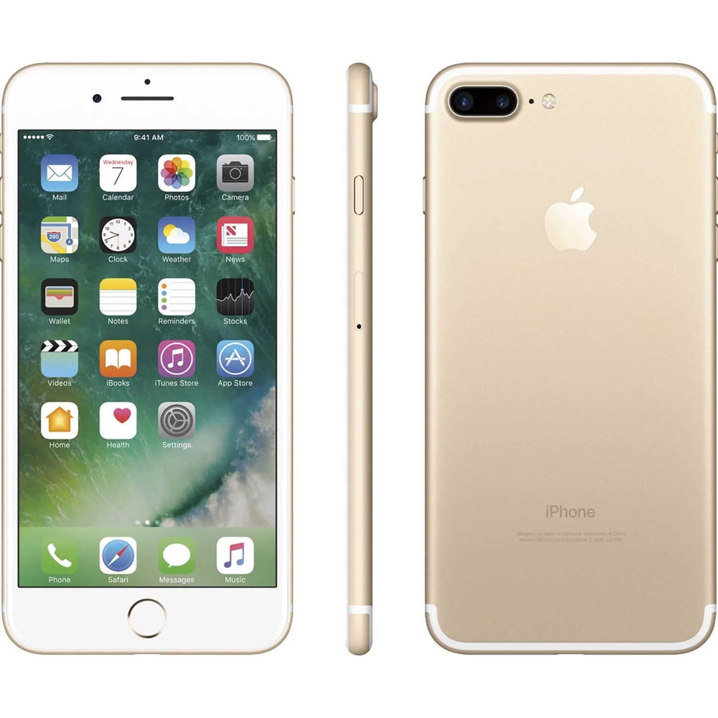 Restored apple iphone 7 plus 128gb gold (t-mobile locked) smartphone (refurbished)