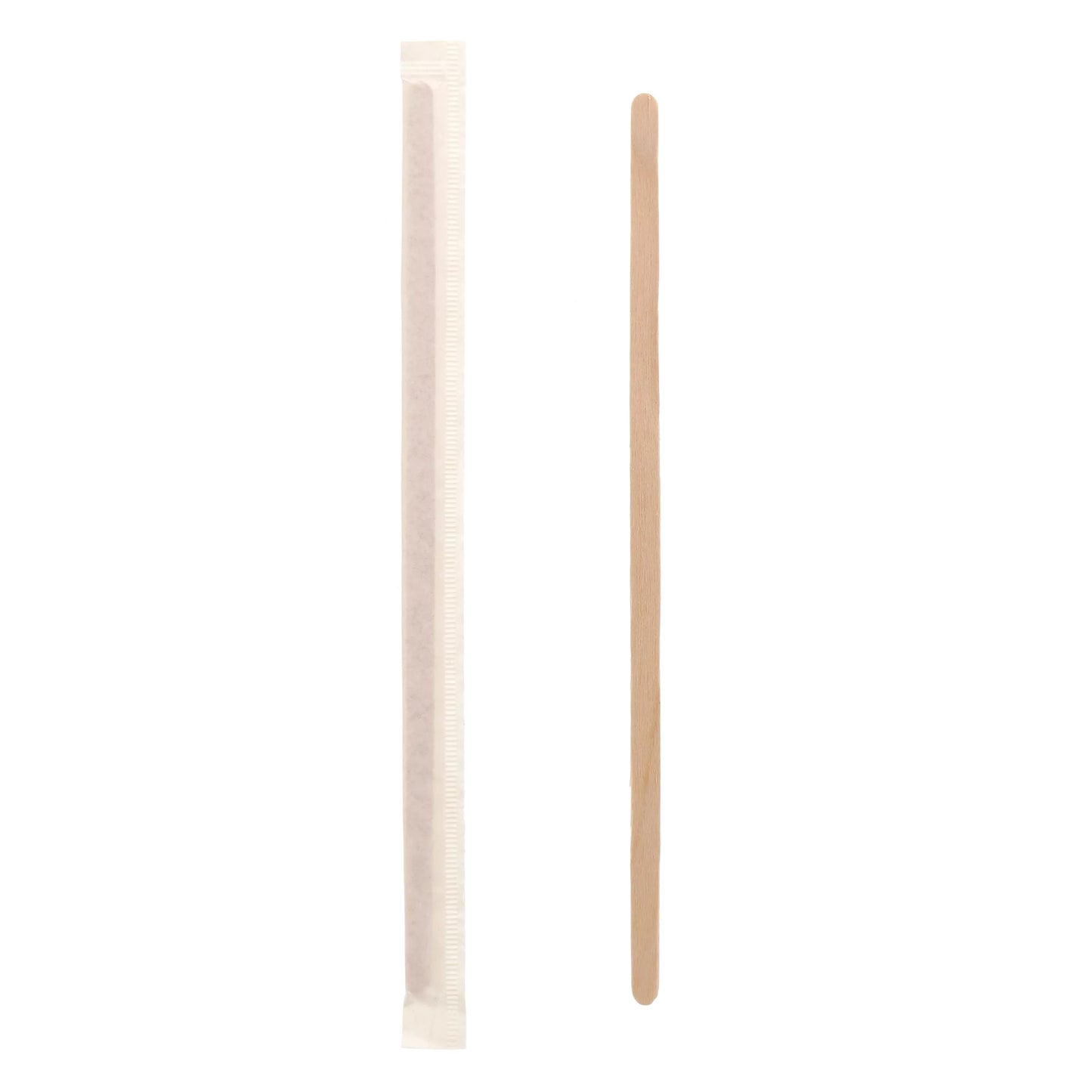 Royal 7.5" individually wrapped wood coffee stirrers case of 5000