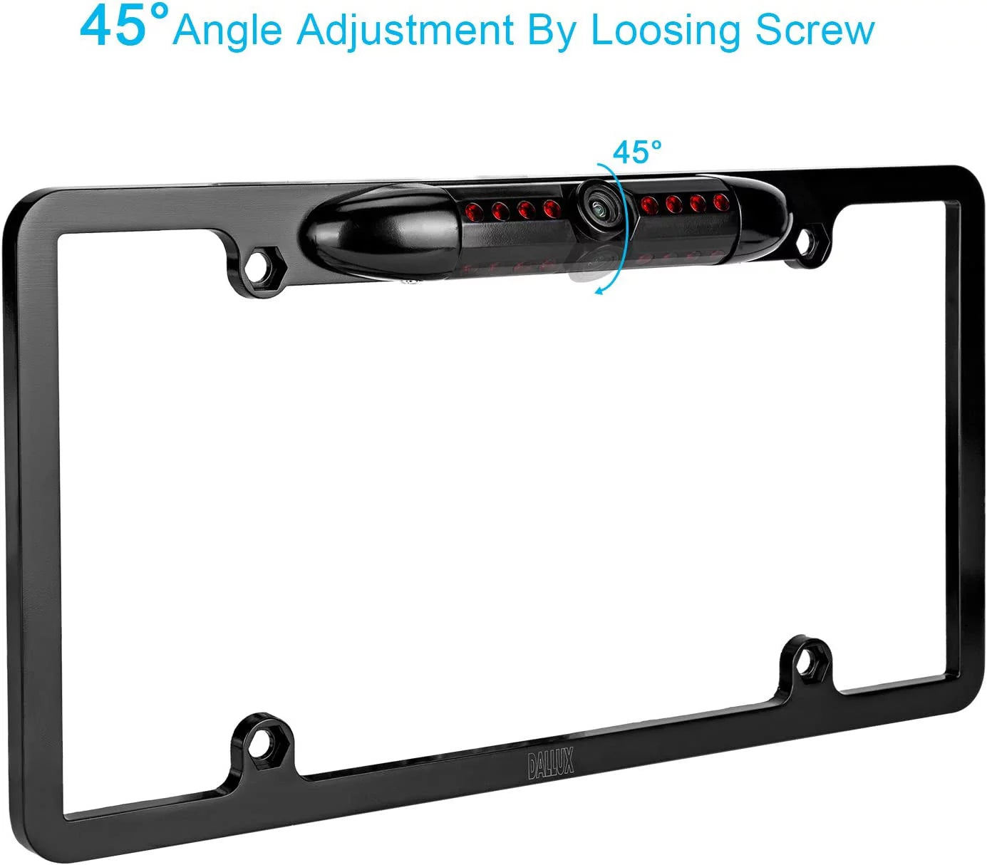 Backup camera rearview license plate frame for sony xav-ax150 black