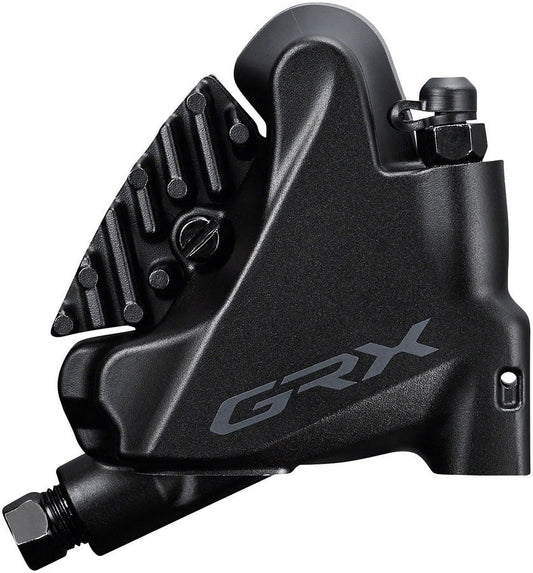 Shimano grx br-rx400 flat-mount disc brake caliper with finned resin pads