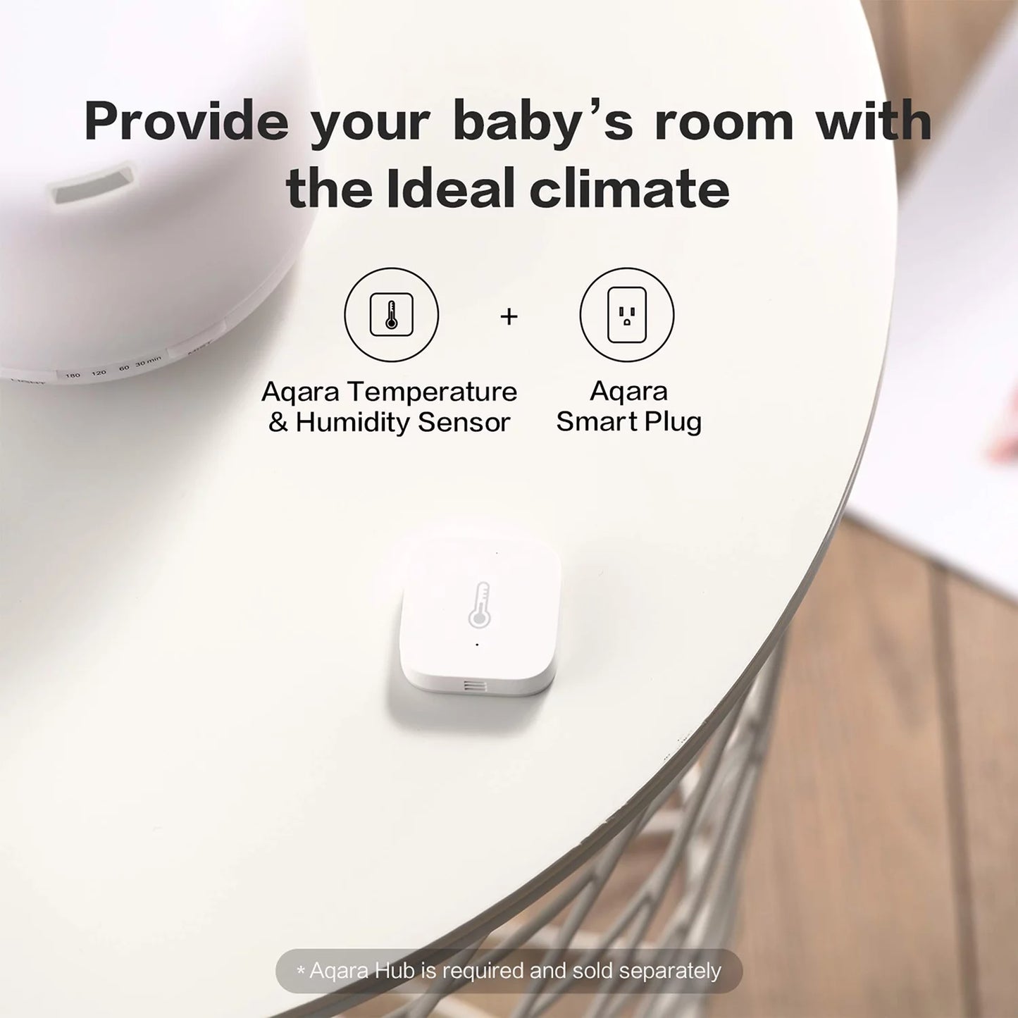 Temperature sensor smart aqara humidity sensor for remote monitoring and home automation requires aqara hub compatible with apple homekit