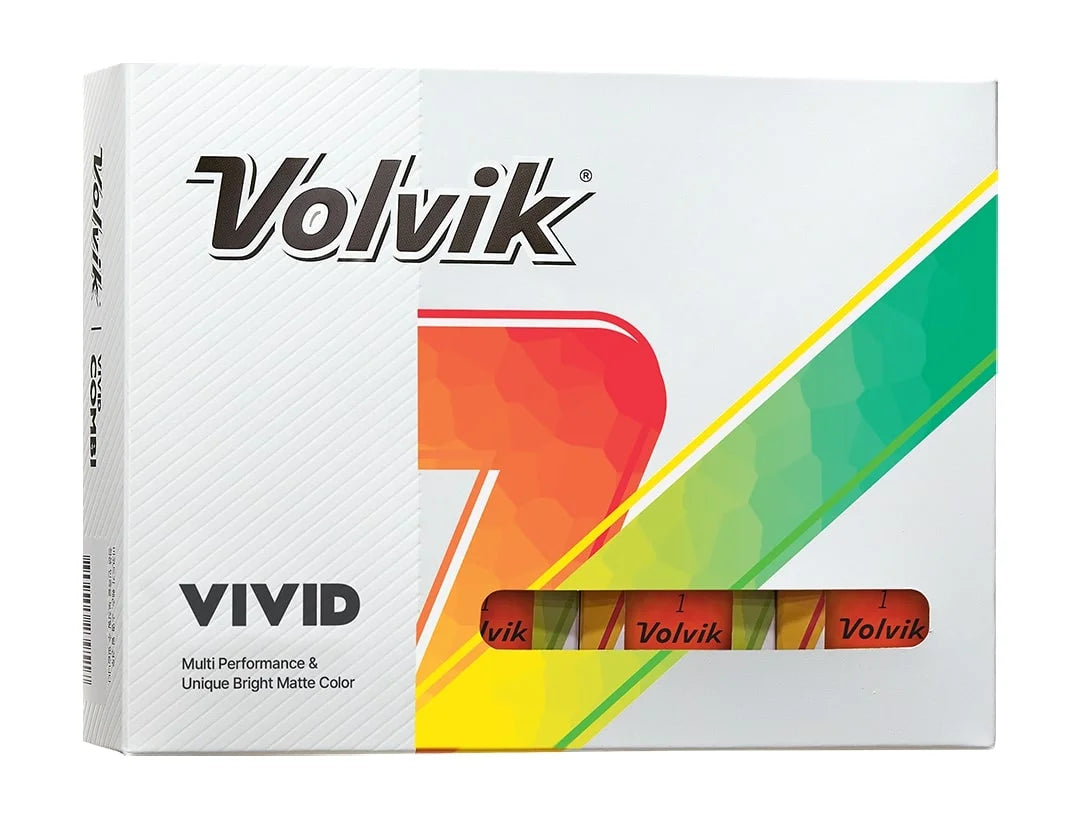 Volvik vivid golf balls (matte orange, 12pk) 1dz, 2024 new