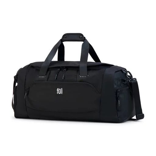 Tactics collection 22 inch duffel bag, siege small carry on travel luggage bag with carry handles and shoulder strap, black