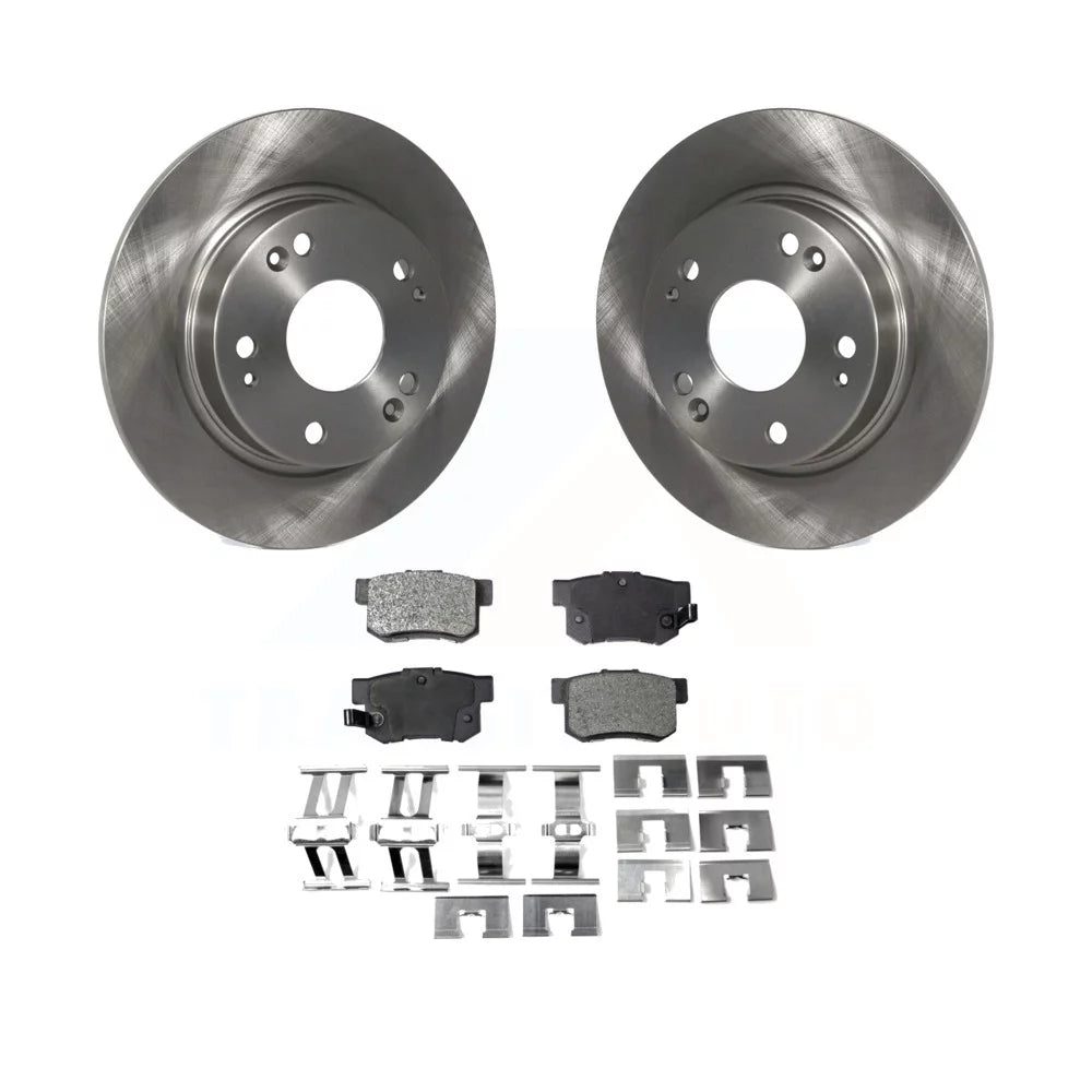 Transit auto - rear disc brake rotors and semi-metallic pads kit for honda civic acura ilx csx k8f-101813