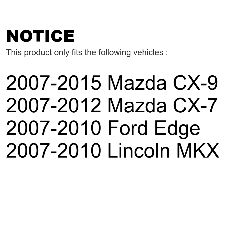 Front rear ceramic brake pads kit for ford edge mazda cx-9 cx-7 lincoln mkx kcx-100191