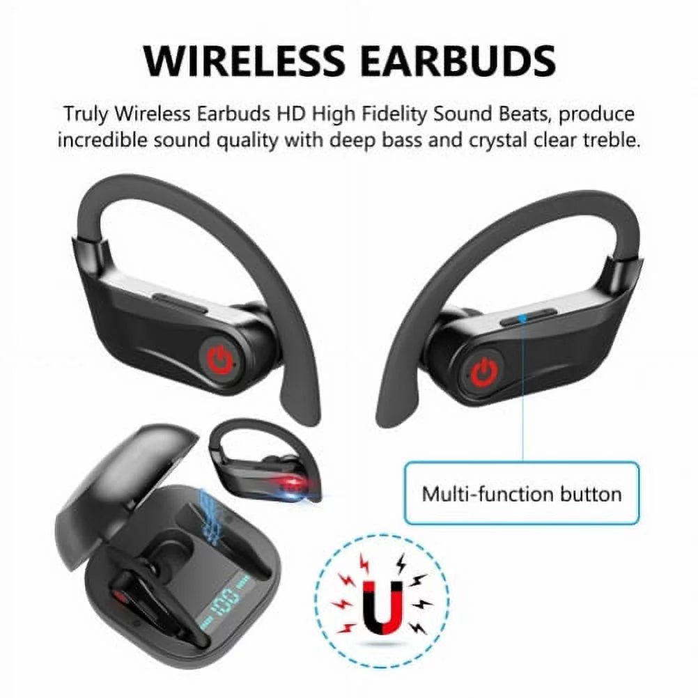 Tws headphones for kyocera duraxe epic/duraforce pro 2/durasport 5g - wireless earbuds earphones ear hook true stereo headset for kyocera duraxe epic/duraforce pro 2/durasport 5g