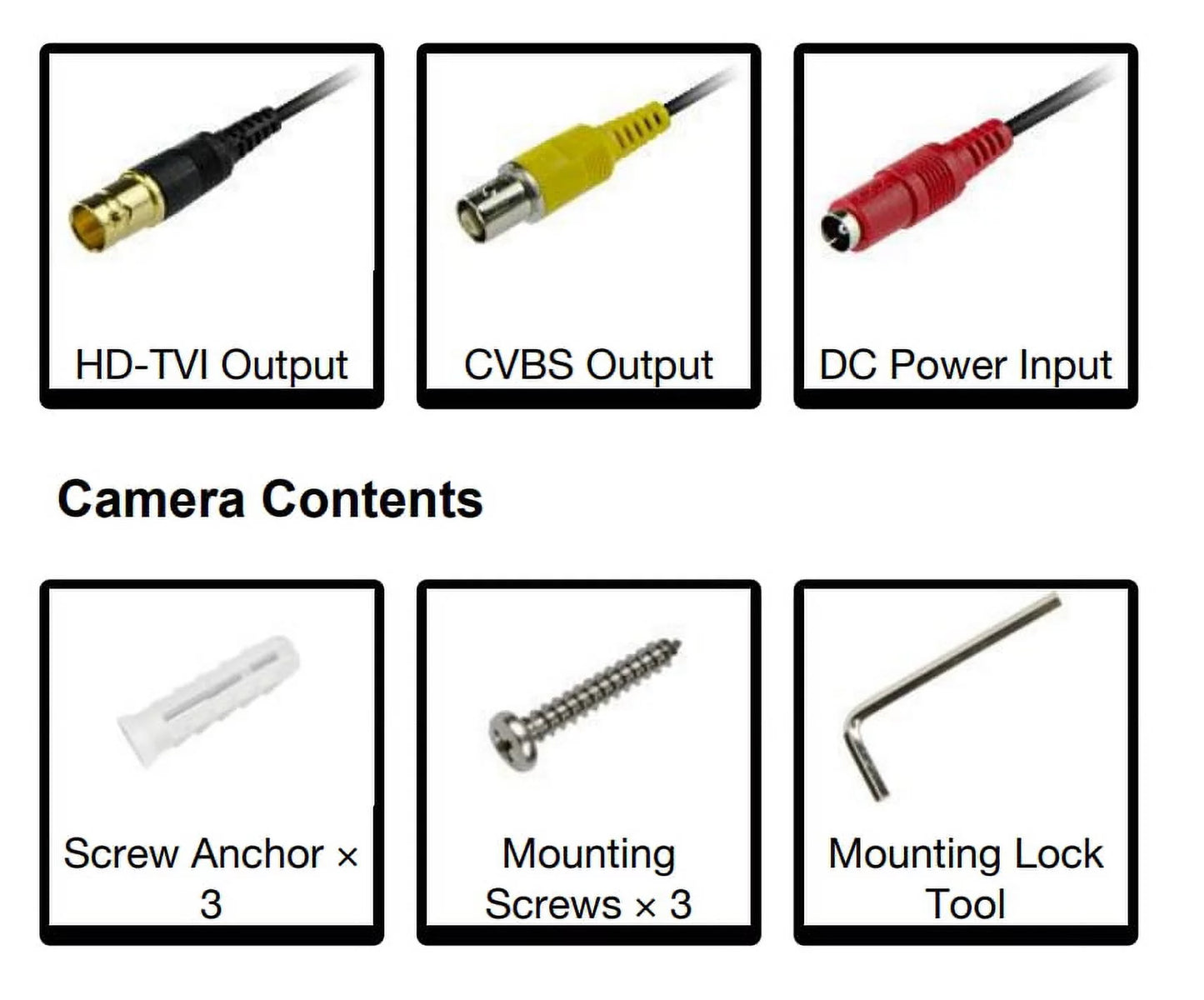 Eyemax tir-1712v-w hd-tvi 2mp outdoor bullet camera, 2.8-12mm, 72 ir led 12v dc, sense-up