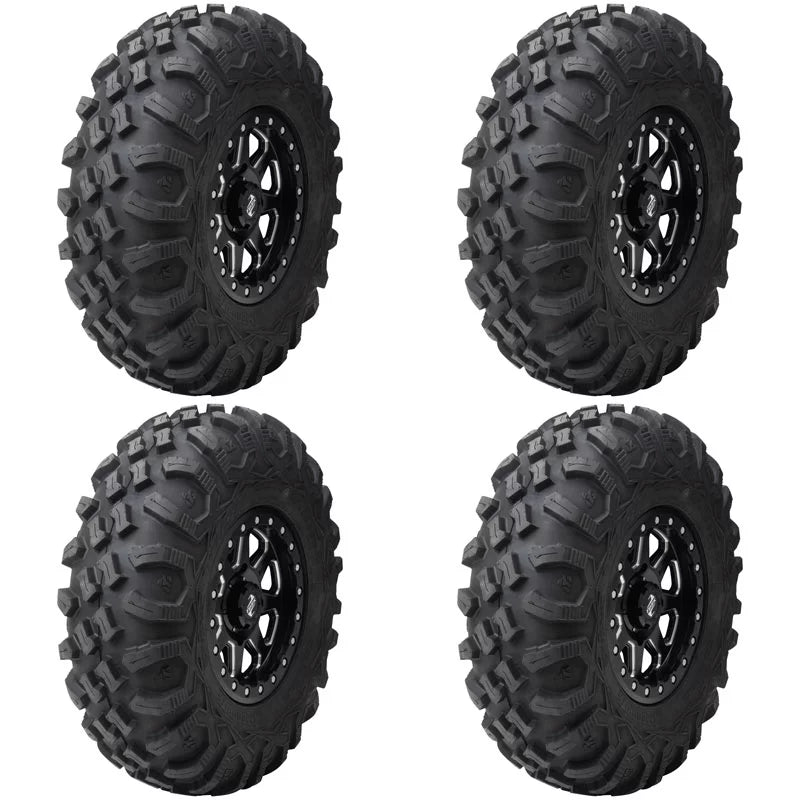 (4 pack) tusk megabite radial tire 27x11-14 for polaris rzr 900 trail fox edition 2020