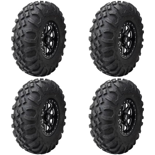 (4 pack) tusk megabite radial tire 27x11-14 for polaris rzr 900 trail fox edition 2020