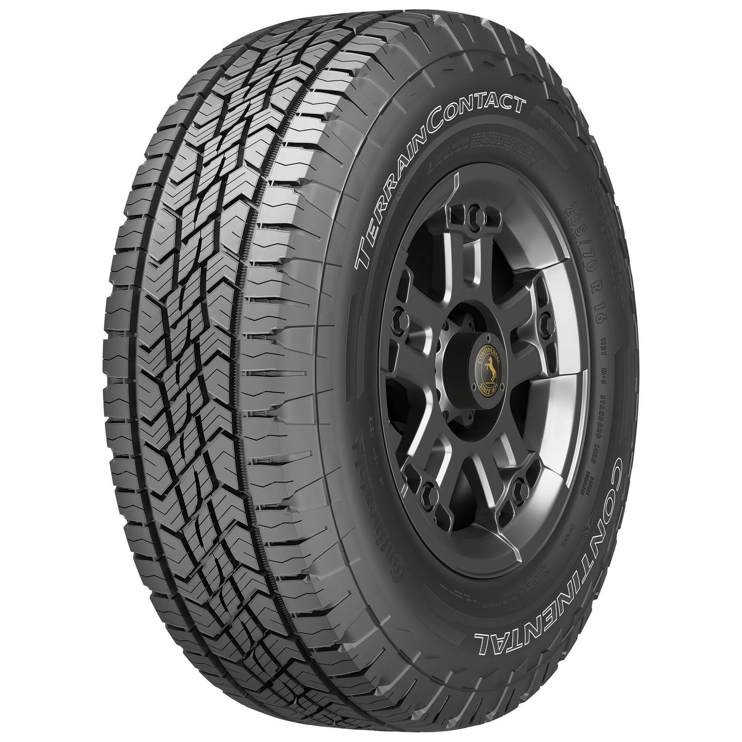 Continental terraincontact a/t all terrain 265/65r18 114t light truck tire