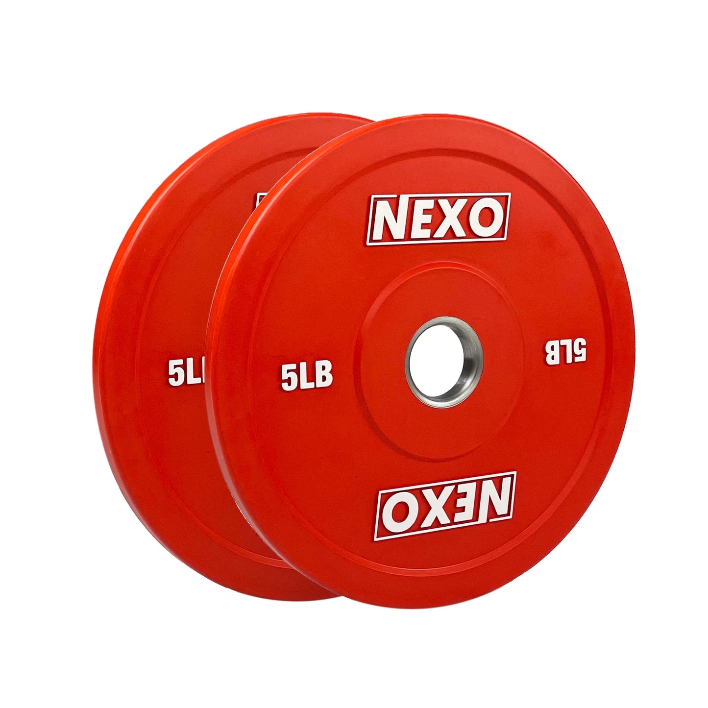 Nexo color 175lb rubber bumper plate set - premium matte finish 2x 45lb 2x 25lb 2x 10lb 2x 5lb & 2x 2.5lb colored cross training weight plates