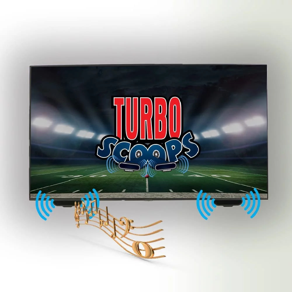 Turboscoops tv sound bar alternative redirects sound directly toward you and not the floor for crisp audio. great