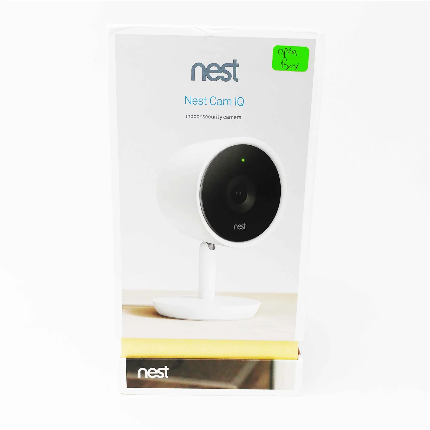 Open box google nest nc3100us cam iq indoor wi-fi security camera - white