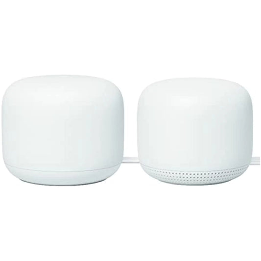 Google nest wifi - ac2200 (2nd generation) router and add on access point mesh wi-fi system bundles (2-pack, snow)