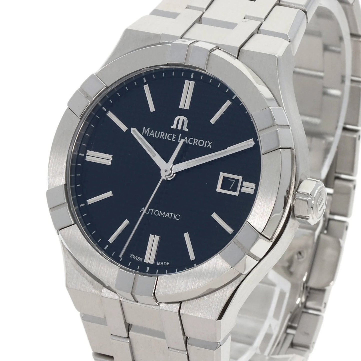 Pre-owned maurice lacroix ai6008 icon watch stainless steel ss men's maurice lacroix (good)