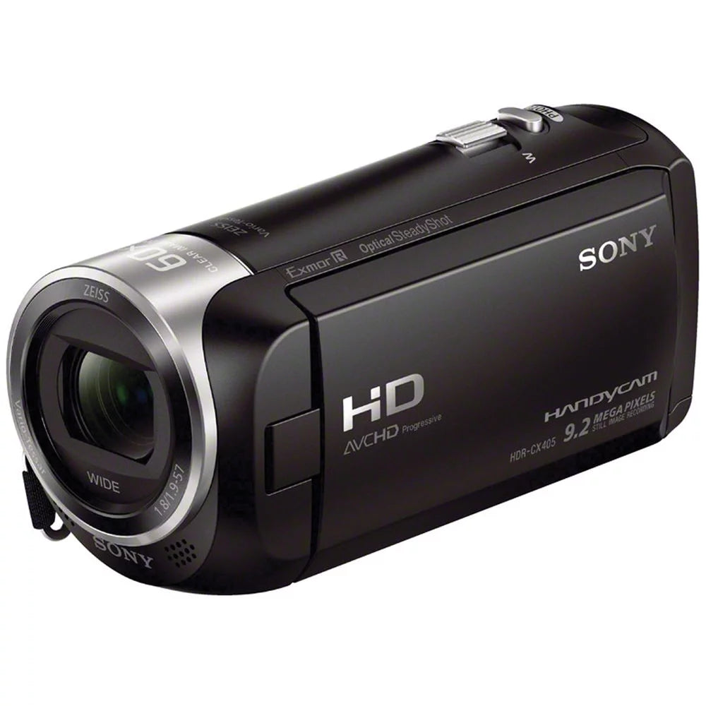 Sony hdr-cx405 hd handycam + tripod + case - 64gb kit