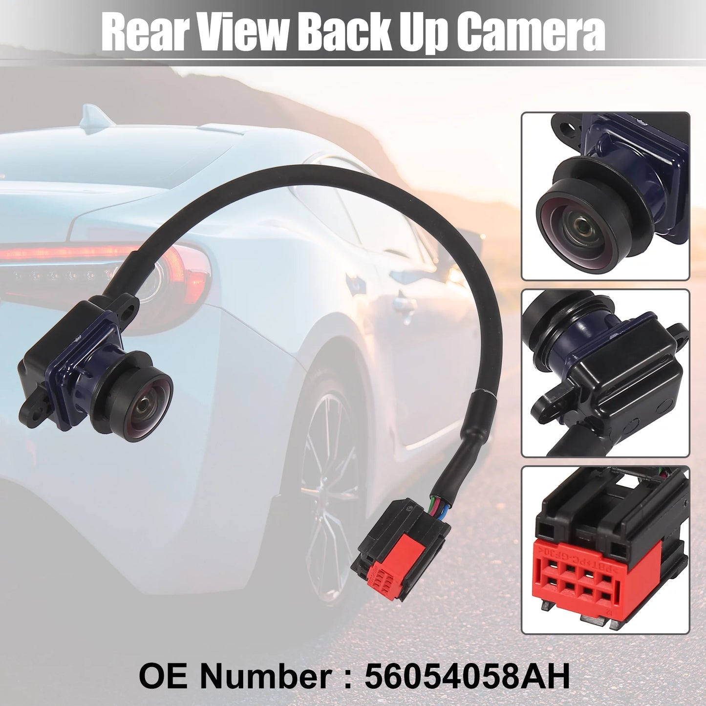 Rear view back up camera 56054058ah rear park assist reverse camera for chrysler 300 2011-2014