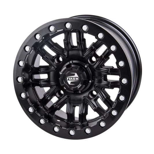 4/137 tusk nebo beadlock wheel 14x7 4.0 + 3.0 matte black for can-am defender hd10 pro lone star 2021-2022