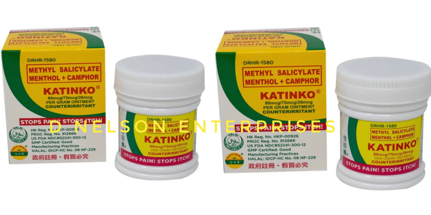 4 jars katinko ointment, pain & itch expert, 30g