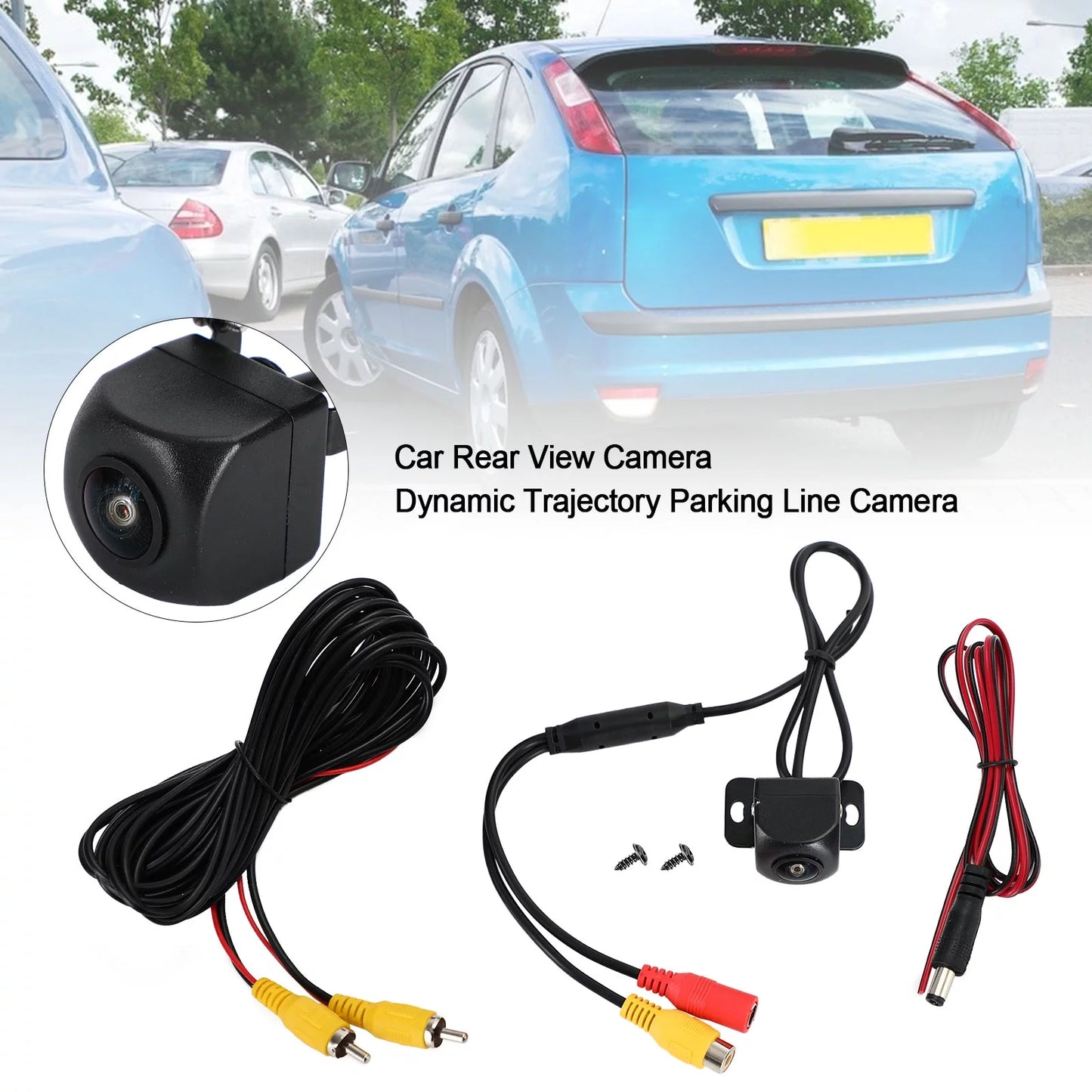 Dynamic trajectory parking line truck suv car reverse night rear view camera