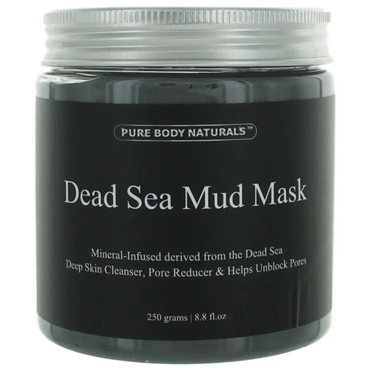 Dead sea mud mask by pure body naturals, 8.8oz skin cleanser for unisex