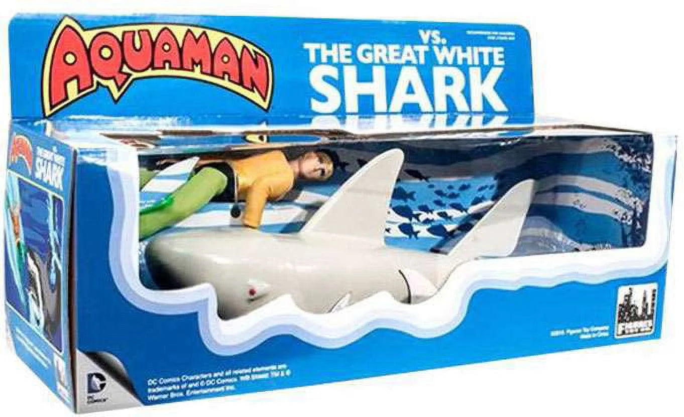 Dc retro aquaman vs. the great white shark retro action figure