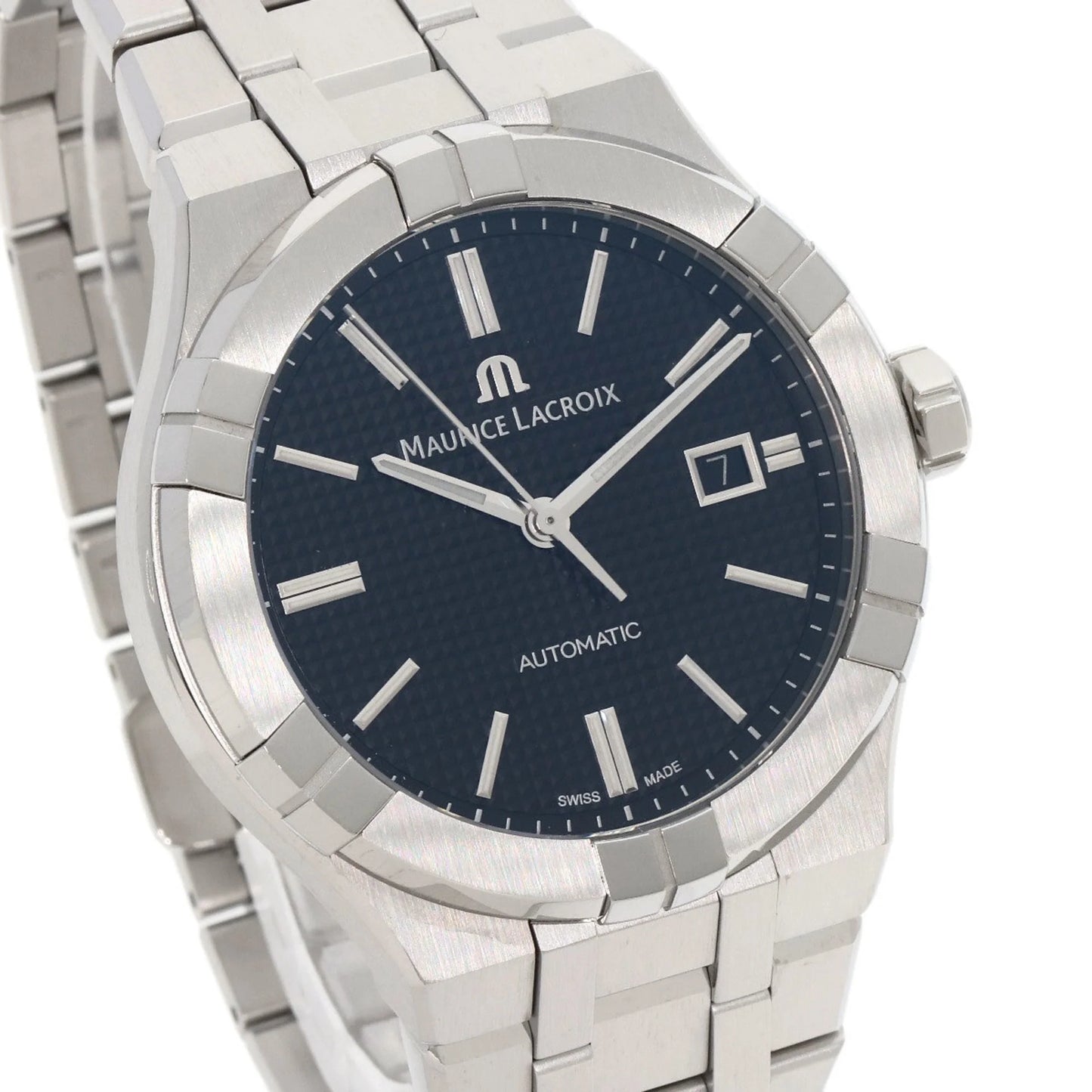 Pre-owned maurice lacroix ai6008 icon watch stainless steel ss men's maurice lacroix (good)