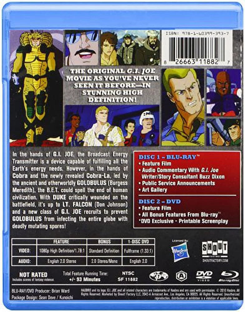 Gi joe: a real american hero: the movie (blu-ray + dvd), shout factory, kids & family